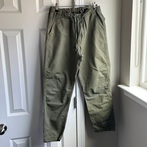 OrSlow New Yorker Ripstop Cotton Pants Green